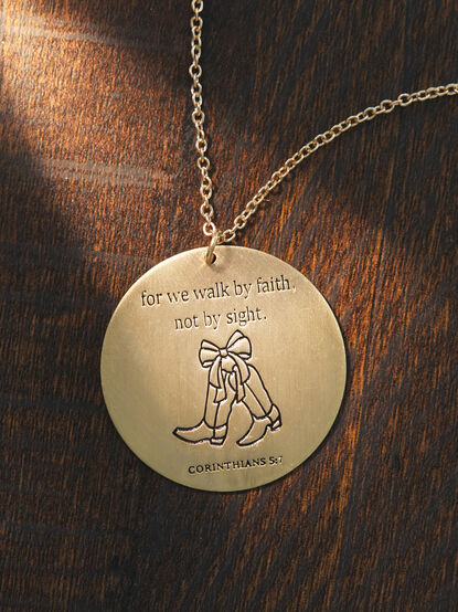 Walk by Faith Charm Necklace - TULLABEE