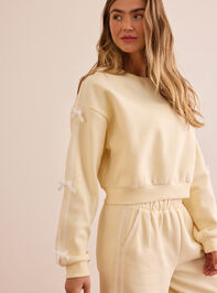 Pit Stop Bow Sleeve Pullover Detail 4 - TULLABEE