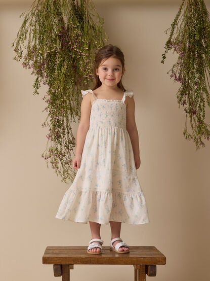 Emma Floral Midi Dress - TULLABEE