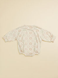 Colorful Smiley Faces Romper Detail 3 - TULLABEE