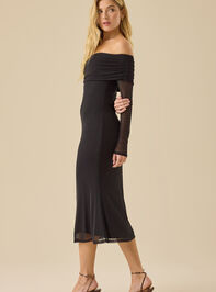 Lila Mesh Maxi Dress Detail 4 - TULLABEE