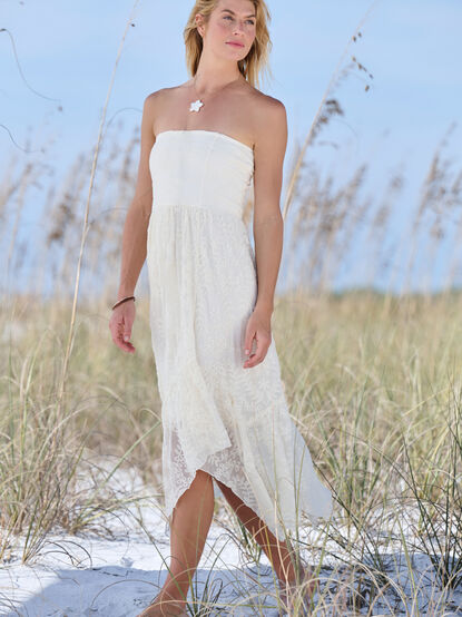 Jess Strapless Midi Dress - TULLABEE