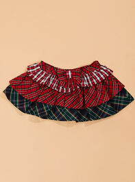 Rowan Bodysuit with Tiered Plaid Skirt Set Detail 5 - TULLABEE