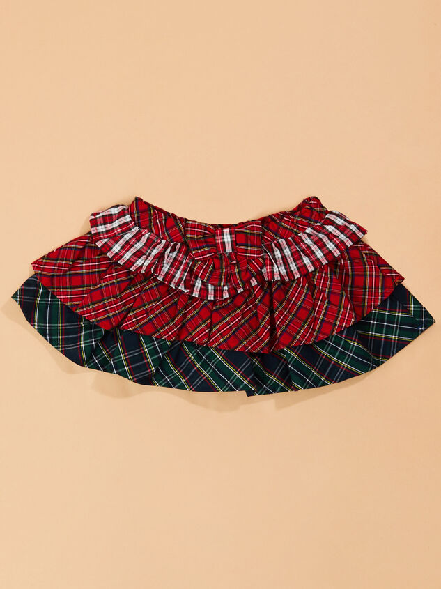 Rowan Bodysuit with Tiered Plaid Skirt Set Detail 5 - TULLABEE