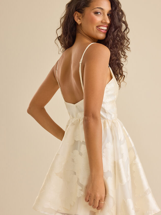 Novalee Satin Mini Dress Detail 5 - TULLABEE