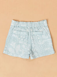 Emery Patchwork Shorts Detail 2 - TULLABEE