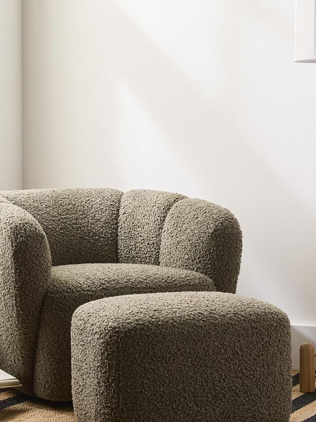 Spruce Upholstered Ottoman Detail 2 - TULLABEE