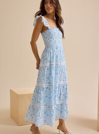 Tatum Floral Maxi Dress Detail 3 - TULLABEE