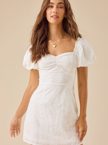 Lauren Puff Sleeve Dress - TULLABEE