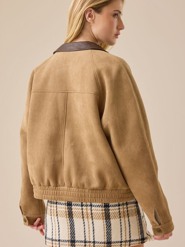 Elodie Suede Jacket Detail 6 - TULLABEE