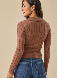 Anderson Cable Zip Cardigan Detail 5 - TULLABEE