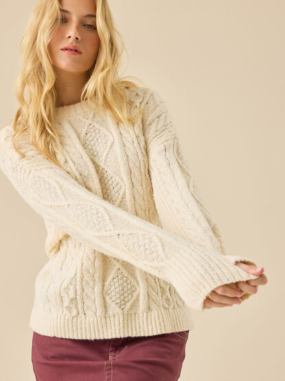 Kassidy Oversized Crew Neck - TULLABEE