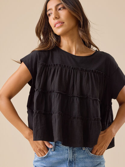 Rebecca Tiered Babydoll Top - TULLABEE
