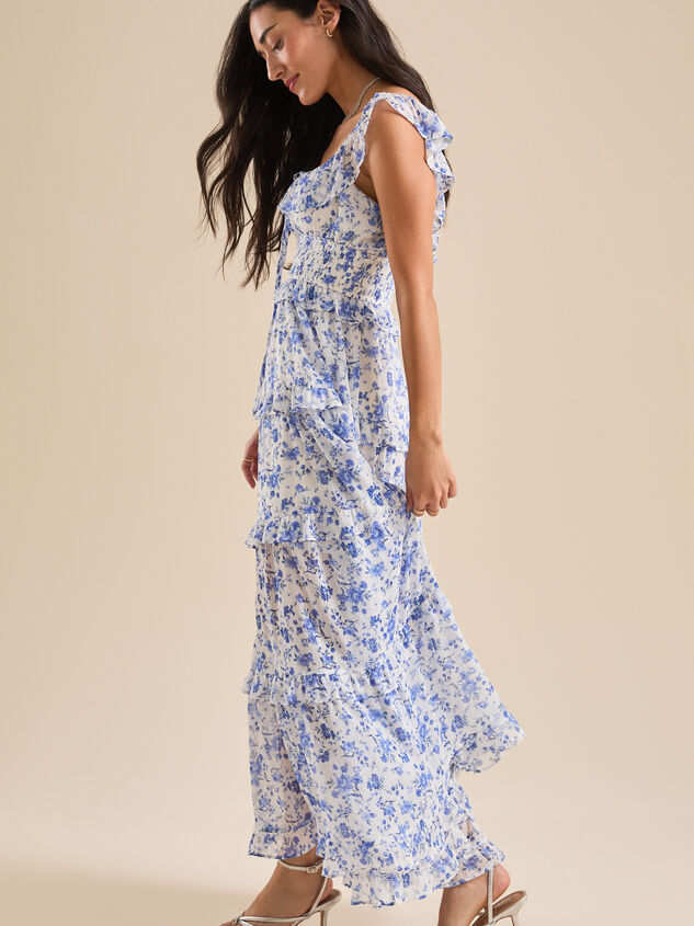 Alice Floral Maxi Dress Detail 3 - TULLABEE