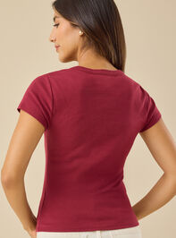 Patchwork 77 Baby Tee Detail 4 - TULLABEE
