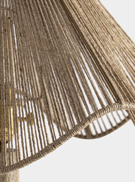 Jolene Jute Table Lamp Detail 5 - TULLABEE