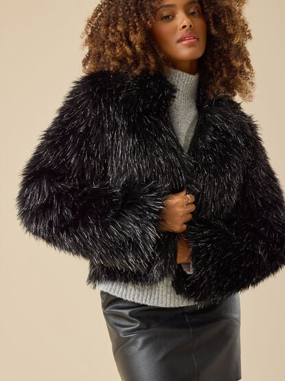 Elle Fur Jacket - TULLABEE