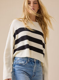 Georgie Boxy Stripe Sweater - TULLABEE