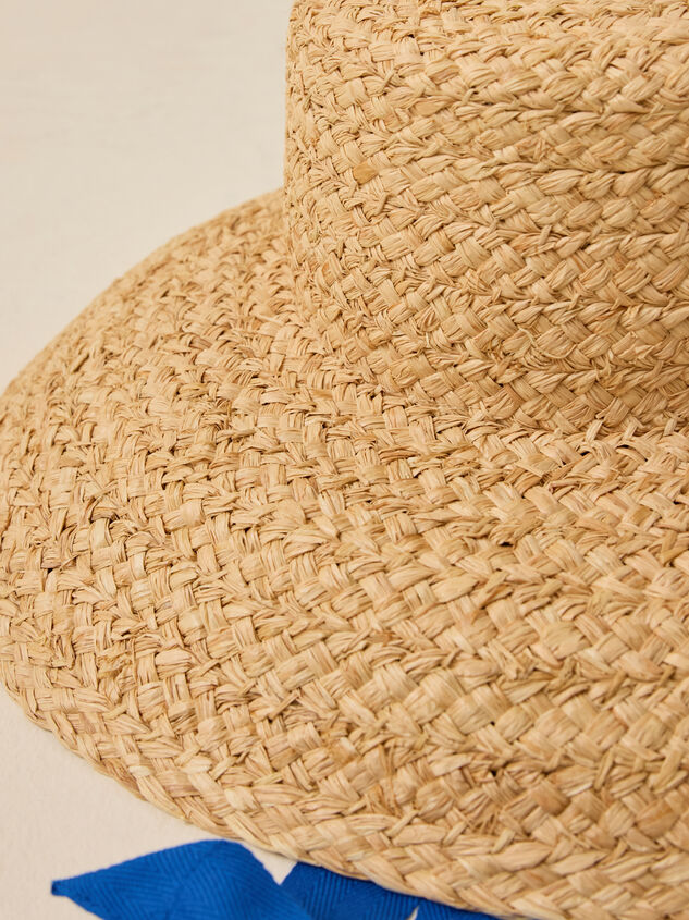 Inca Braided Straw Hat by Lack of Color Detail 2 - TULLABEE