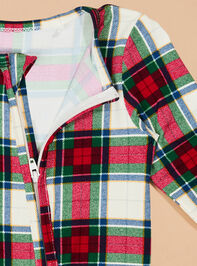 Harley Holiday Plaid Footie Detail 2 - TULLABEE