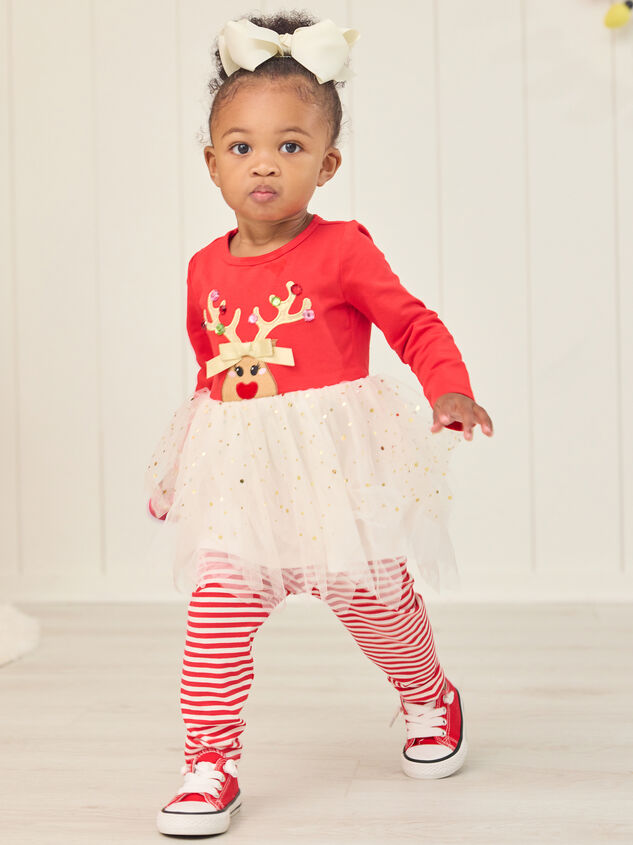 Reindeer tutu dress top
