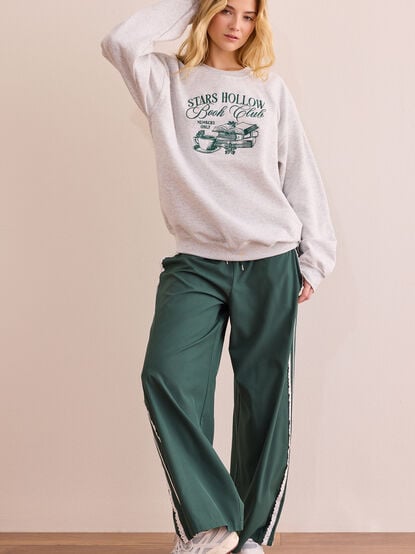 Stars Hollow Book Club Embroidered Pullover - TULLABEE