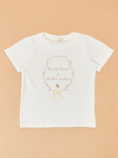 Bunny Kisses & Easter Wishes Tee - TULLABEE