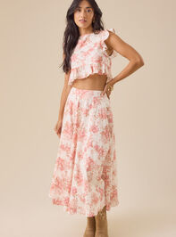 Alice Floral Linen Top Detail 3 - TULLABEE