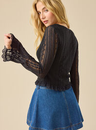 Boston Bell Sleeve Lace Top Detail 5 - TULLABEE