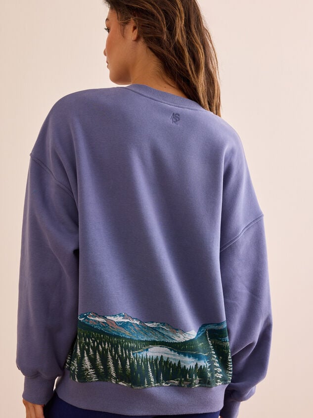 Rocky Mountains Fleece Pullover Detail 5 - TULLABEE