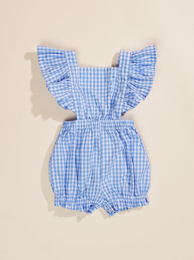 Betty Gingham Romper Detail 1 - TULLABEE
