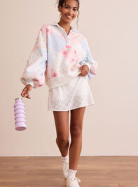 Garden Stroll Balloon Sleeve Pullover Detail 5 - TULLABEE