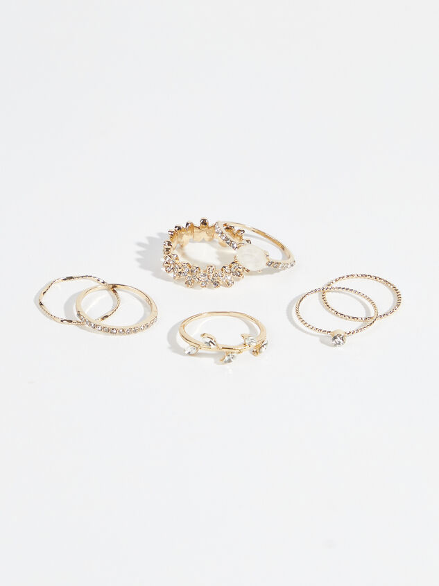 Crystal Vine Ring Set Detail 2 - TULLABEE