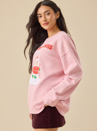 Mama Best Christmas By Par Sweatshirt Detail 4 - TULLABEE