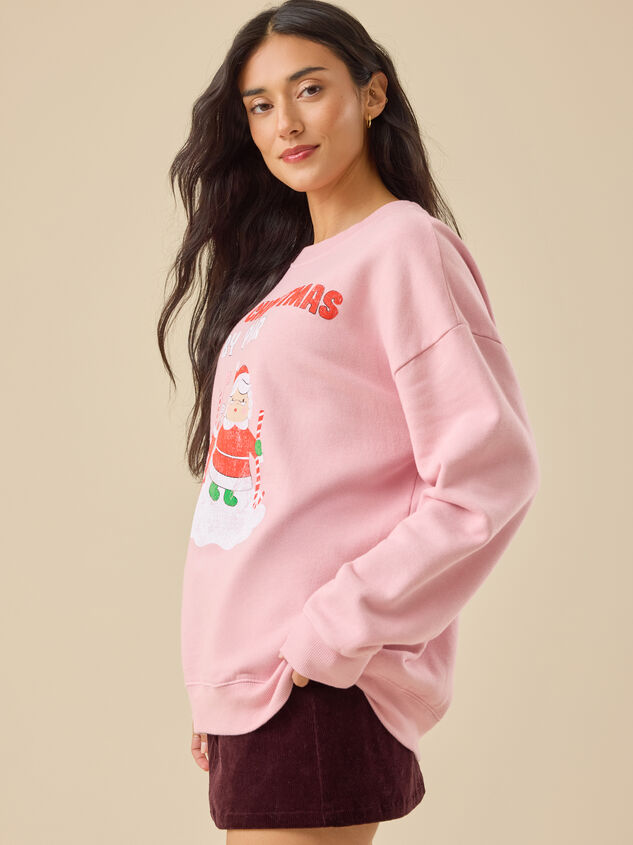 Mama Best Christmas By Par Sweatshirt Detail 4 - TULLABEE