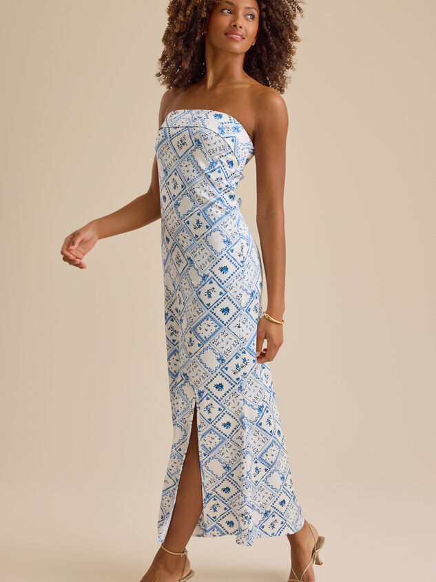 Donna Satin Maxi Dress Detail 3 - TULLABEE