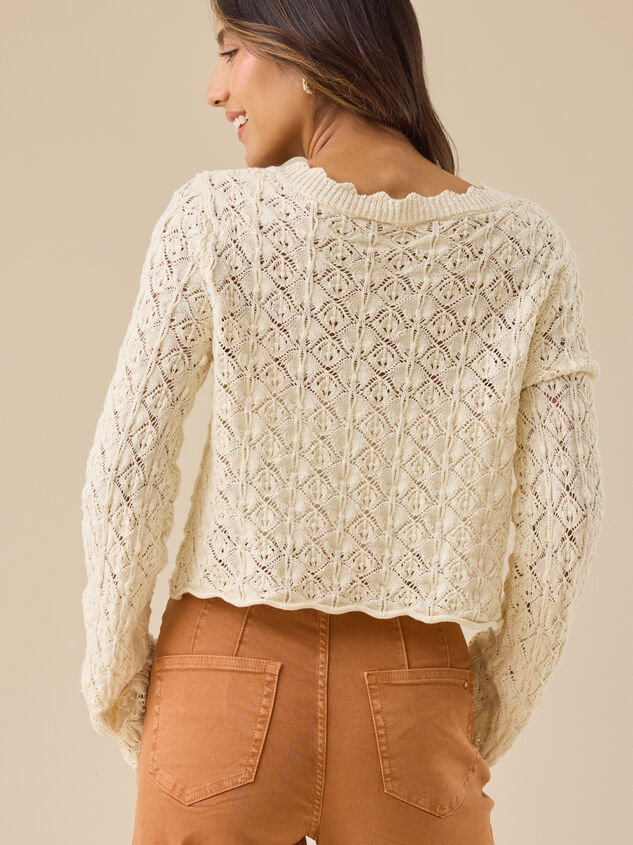 Cordelia Crochet Cardigan Detail 4 - TULLABEE