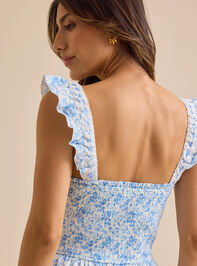 Tatum Floral Maxi Dress Detail 5 - TULLABEE