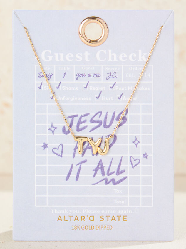 Jesus Paid It All Necklace - TULLABEE