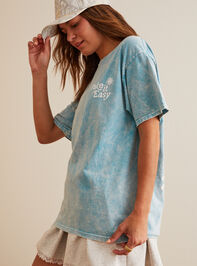 Take It Easy Oversized Tee Detail 5 - TULLABEE