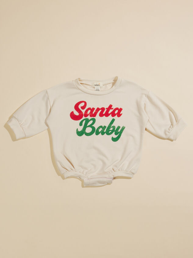 Santa Baby Romper Detail 2 - TULLABEE