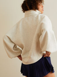 Peak Balloon Sleeve Pullover Detail 4 - TULLABEE