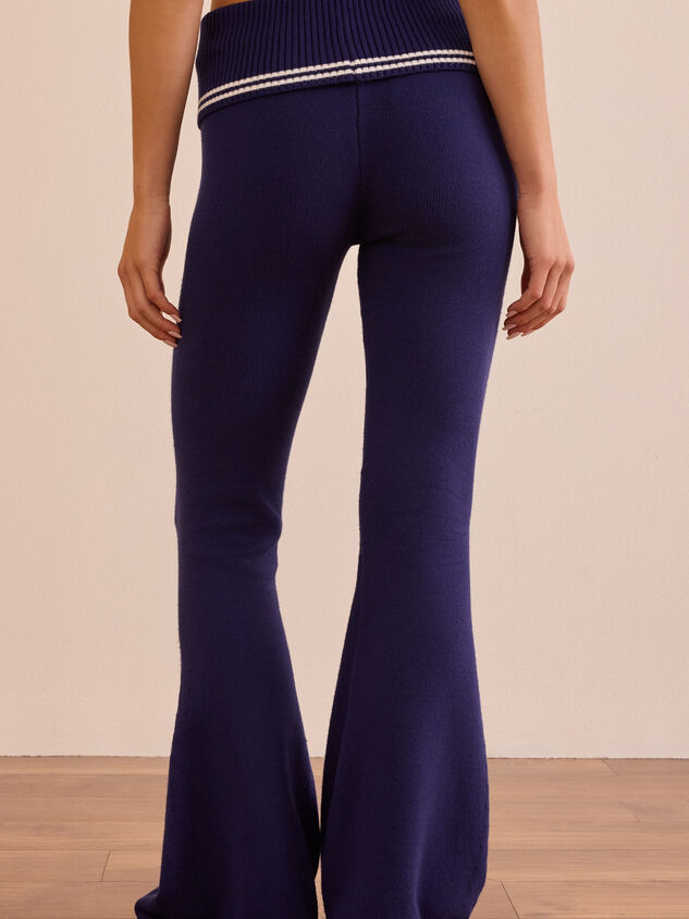 Varsity Flare Pant Detail 5 - TULLABEE