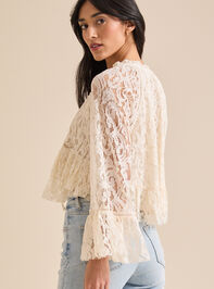 Ellison Bellsleeve Lace Top Detail 4 - TULLABEE
