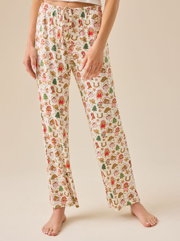 Cowgirl Christmas Pant Detail 2 - TULLABEE