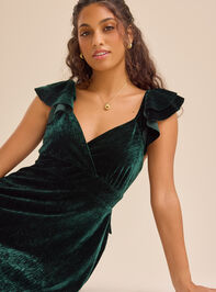 Ryleigh Velvet Mini Dress Detail 4 - TULLABEE