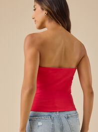 Italia Side Tie Tube Top Detail 4 - TULLABEE