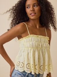 Amalia Eyelet Tank Detail 2 - TULLABEE