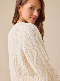 Violet Tie Front Cardigan Detail 5 - TULLABEE