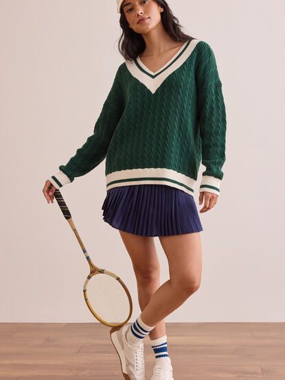 Campus Cable Sweater - TULLABEE